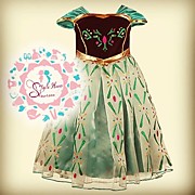Платье Анны из мультфильма "Холодное сердце". Модель N2.       Цена 1300 рублей.
